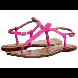 Sam Edelman | Gigi Magenta Suede T Strap Sandal Size 7